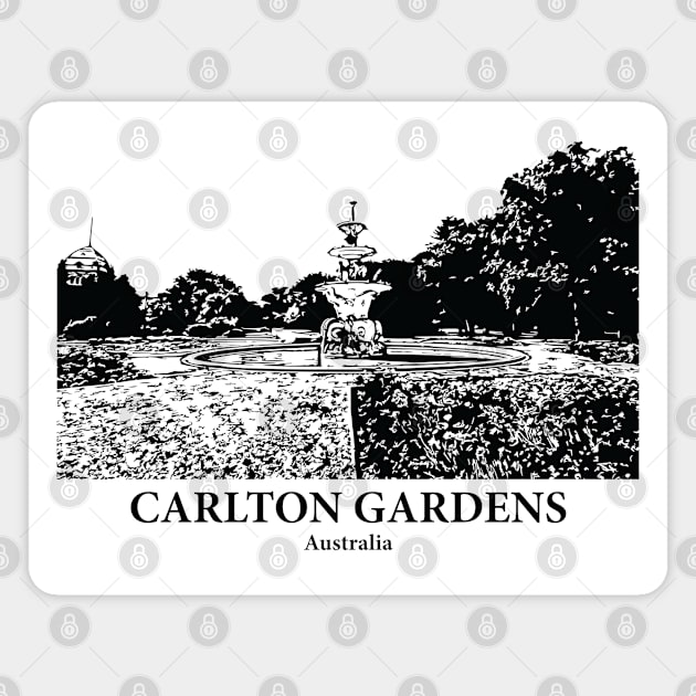 Carlton Gardens - Australia Magnet by Lakeric
